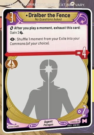 Dralber The Fence, No Questions Asked